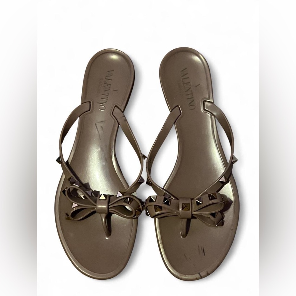 Valentino Women's Studded Nude Sandals